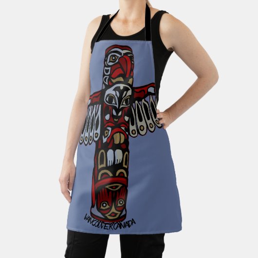 バンクーバーエプロンバンクーバートーテムポールお土産 エプロン (インサイチュ)