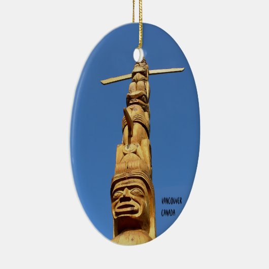 バンクーバーカナダのオーナメントのパーソナライズな記念品 セラミックオーナメント (右)