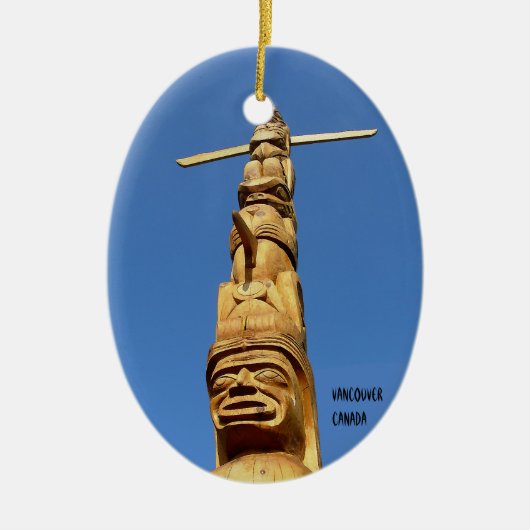 バンクーバーカナダのオーナメントのパーソナライズな記念品 セラミックオーナメント (正面)