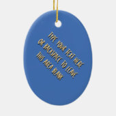 バンクーバーカナダのオーナメントのパーソナライズな記念品 セラミックオーナメント (裏面)