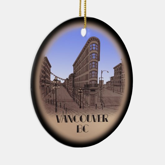 バンクーバーカナダオーナメントカスタムバンクーバーギフト セラミックオーナメント (右)