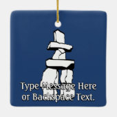 バンクーバーカナダオーナメントパーソナライズされた土産 セラミックオーナメント (裏面)