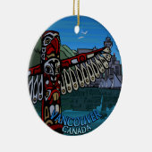バンクーバーカナダオーナメントペルソナライズバンクーバー セラミックオーナメント (右)