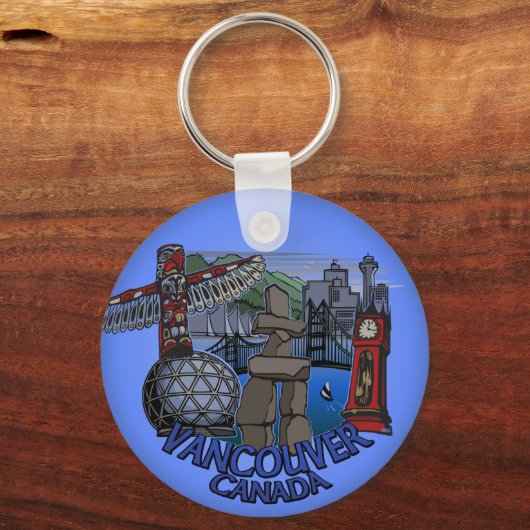 バンクーバーカナダキーチェーンバンクーバーお土産 キーホルダー (正面)