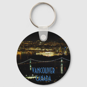 バンクーバーカナダキーチェーンパーソナライズされたお土産 キーホルダー