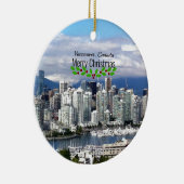 バンクーバーカナダクリスマス セラミックオーナメント (右)