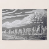 バンクーバーカナダグリーティングカーカスタムド銀 箔カード (内部)