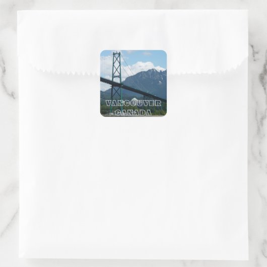 バンクーバーカナダスティッカーズライオンズゲートお土産 スクエアシール (バッグ)