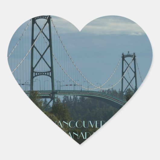 バンクーバーカナダスティッカーズライオンズゲートお土産 ハートシール (正面)