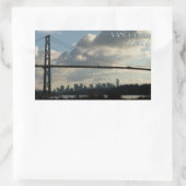 バンクーバーカナダスティッカーズライオンズゲートお土産 長方形シール (バッグ)