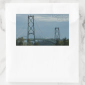 バンクーバーカナダスティッカーズライオンズゲートお土産 長方形シール (バッグ)