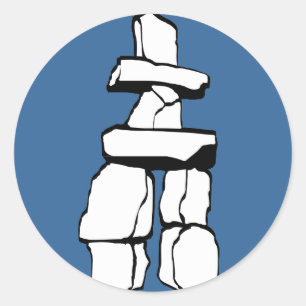 バンクーバーカナダスティッカートーテムポールランドマークタムアート ラウンドシール