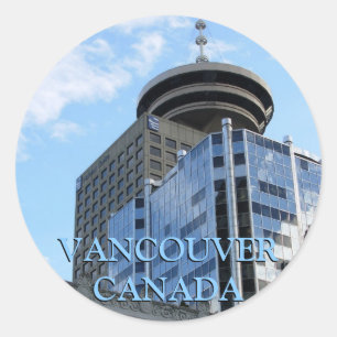 バンクーバーカナダスティッカーバンクーバーランドマークタムアート ラウンドシール