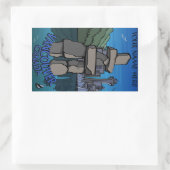 バンクーバーカナダステッカーカスタムバンクーバーステッカー 長方形シール (バッグ)