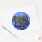 バンクーバーカナダステッカーズランドマーキングスドメーヌメントアート ラウンドシール