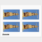 バンクーバーカナダステッカーズランドマーキングスドメーヌメントアート 長方形シール (シート)