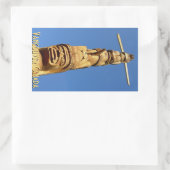 バンクーバーカナダステッカーズランドマーキングスドメーヌメントアート 長方形シール (バッグ)