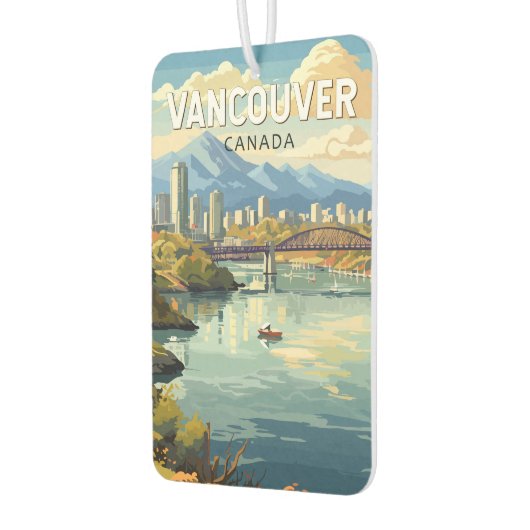 バンクーバーカナダトラベルアートヴィンテージ カーエアーフレッシュナー (左)