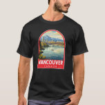 バンクーバーカナダトラベルアートヴィンテージ Tシャツ<br><div class="desc">バンクーバーのレトロベクトル旅行デザイン。ブリティッシュ・コロンビア州の活気ある西海岸の港バンクーバーは、カナダの最も密度の高い、最も民族的に多様な都市の一つである。</div>