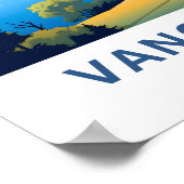 バンクーバーカナダトラベルプリント ポスター (角)