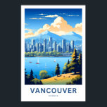 バンクーバーカナダトラベルプリント ポスター<br><div class="desc">美しいモダンプリント祝のバンクーバー・カナダ。</div>
