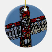 バンクーバーカナダトーテムポールオーナメントお土産 セラミックオーナメント (裏面)