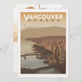 バンクーバーカナダ|の保存日付-写真 セーブザデート (正面/裏面)