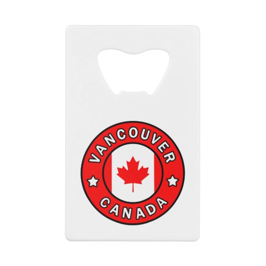 バンクーバーカナダ クレジットカード栓抜き (正面)