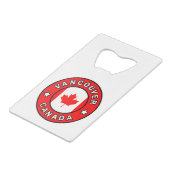 バンクーバーカナダ クレジットカード栓抜き (正面アングル)