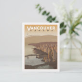 バンクーバーカナダ | セーブザデート 案内ポストカード (スタンド正面)