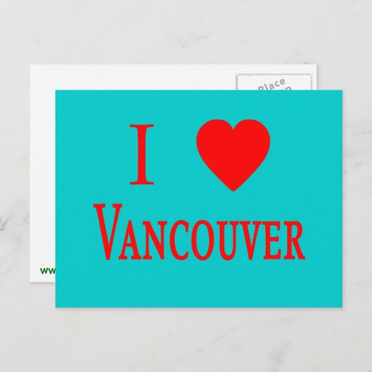バンクーバーカナダI愛バンクーバー ポストカード (正面/裏面)
