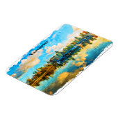 バンクーバーカラフルカナダパノラマビュー マグネット (左側)