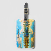 バンクーバーカラフルカナダパノラマビュー ラゲッジタグ (正面縦)