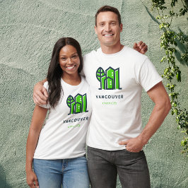 バンクーバーカ地球に優しダグリーンシティ Tシャツ