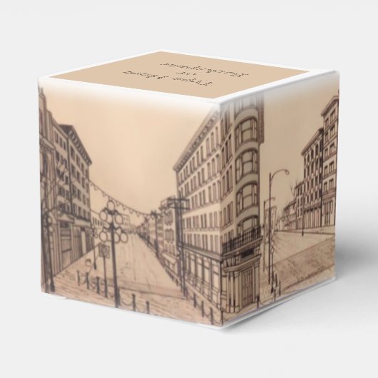 バンクーバーギフトボックスパーソナライズされたガスタウンのギフトボックス フェイバーボックス (裏面サイド)