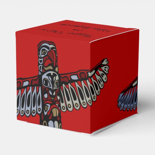 バンクーバーギフトボックスパーソナライズされたトーテムギフトボックス フェイバーボックス (裏面サイド)