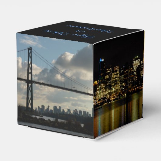 バンクーバーギフトボックスパーソナライズされたバンクーバーボックス フェイバーボックス (裏面サイド)