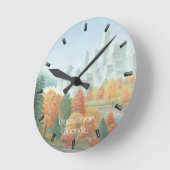 バンクーバークロックパーソナライズされたバンクーバーウォールクロック ラウンド壁時計 (傾斜)