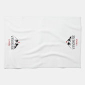 バンクーバークールカナダマウンテンズメープルリーフ キッチンタオル (横)