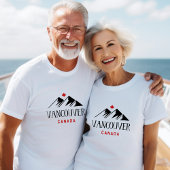バンクーバークールカナダマウンテンズメープルリーフ Tシャツ