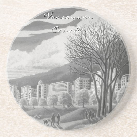 バンクーバーコースターパーソナライズされたズバンクーバーコースター コースター (正面)