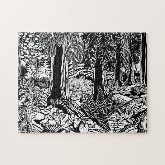 バンクーバーサミナルパズルスタンレーパークフォレスト ジグソーパズル (横)