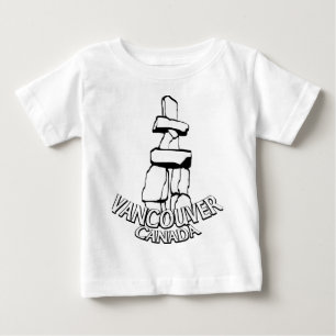 バンクーバーサミナルベビーTシャツランドマークベビーティー ベビーTシャツ