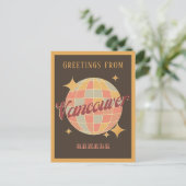 バンクーバーシティカナダレトロヴィンテージはがき ポストカード (スタンド正面)