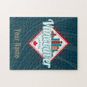 バンクーバースカイラインブリティッシュコロンビアレトロカナダ ジグソーパズル (横)