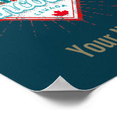 バンクーバースカイラインブリティッシュコロンビアレトロカナダ ポスター (角)