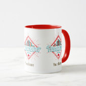 バンクーバースカイラインブリティッシュコロンビアレトロカナダ マグカップ (正面右)