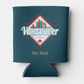 バンクーバースカイラインブリティッシュコロンビアレトロカナダ 缶クーラー (正面)