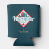 バンクーバースカイラインブリティッシュコロンビアレトロカナダ 缶クーラー (裏面)