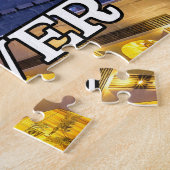 バンクーバースカイライン、ブリティッシュコロンビア、カナダ ジグソーパズル (側面)